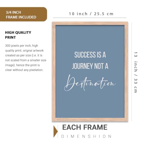 Image of kotart Motivational Quote Paintings with Frame for Home Decoration - Quote Painting for Living Room Bedroom Office Room Decor - Painting for Wall Decoration - Set of 6 (B)
