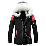 Herren Winterjacke Thermojacke Softshelljacke Baumwolle Übergangsjacke Steppjacke Wintermantel Winterjacke Parka Schneefeldjacke Warme Daunenjacken Fleece Gefüttert Jacke Funktionsjacke mit Kapuze