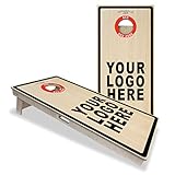 Custom ACE Red Zone - Cornhole Board Set - ACL Approved Bag Manufacturer - Made of Baltic Birch, Includes Handles, Made in USA, Professional Tournament Style, ACL Pro Player Approved