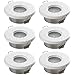 Produktbild SEBSON 6x Einbaustrahler Bad IP65 inkl. GU10 Fassung - LED Spot Lochdurchmesser 65mm, Unterputz Deckenstrahler Alu weiß rund