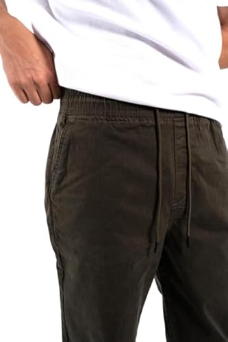 بنطلون جبردين للرجال من سي ال دي، زيتي غامق، مقاس S