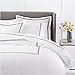 Pinzon 400-Thread-Count Hotel Stitch Duvet Cover - King, Espresso Stripes