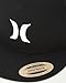 Hurley Men's Caps - Flat Brim Mesh Panel Baseball Cap Trucker Hat - Snap Back Hats for Men, Size One Size, Black/White