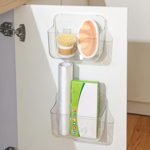 Suporte de parede adesivo para temperos, organizador de porta de ...
