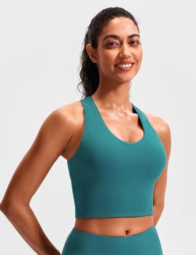 Image of Sports Bras for Women Criss-Cross Back Padded Workout Tank Tops Medium Support Crop Tops for Women