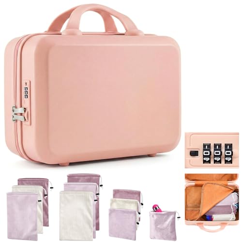 Dansydaisy Adult Game Toy Storage Organizer Case and 9 Pcs Toy Storage Bags Reusable Organizer Case Lock Box for Women and Men 3 Sized Bag for Home(Medium Regular Style Pastel Color)