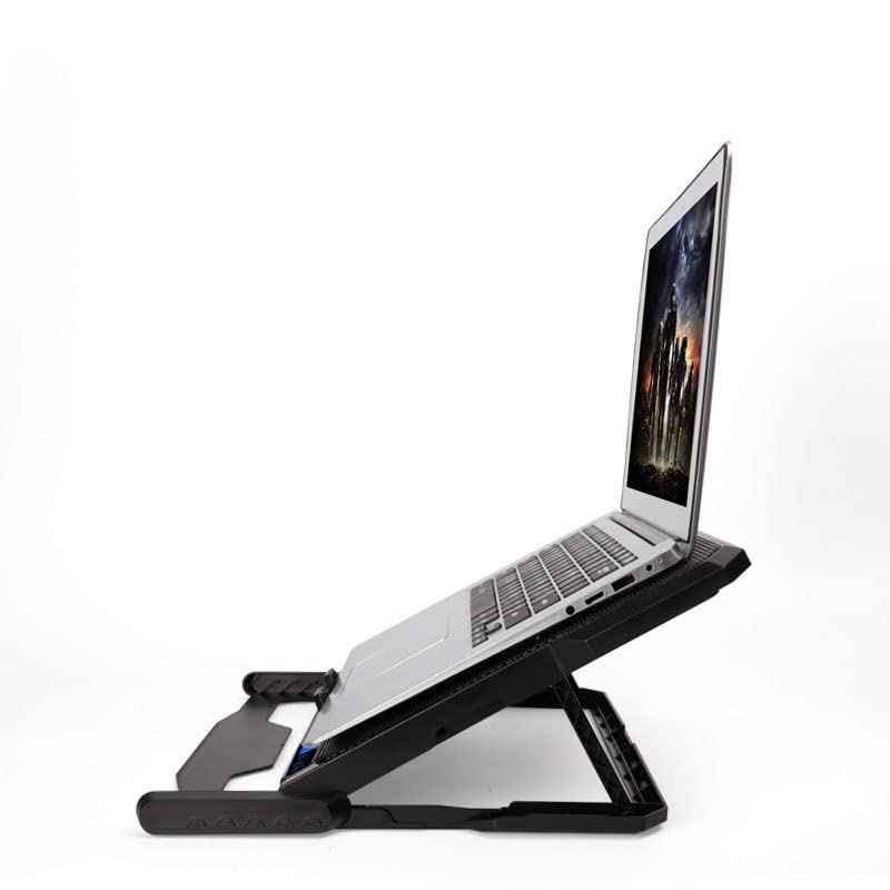 Base refrigeradora para laptop con 6 ventiladores, 2 puertos USB y soporte ajustable en 6 posiciones miniatura 4