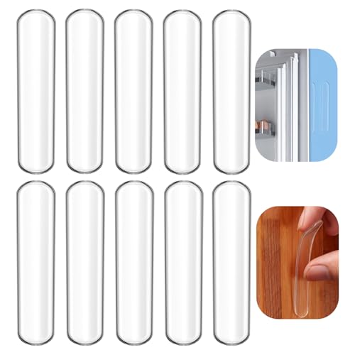 EBUKTUK 10pcs Wall Bumpers Door Stoppers Furniture Bumper Silencing pad Anti collision pad Using for Refrigerator door Entrance doors Cabinet doors Toilet covers Table corners(M 6.3*1cm(2.48*0.39in)