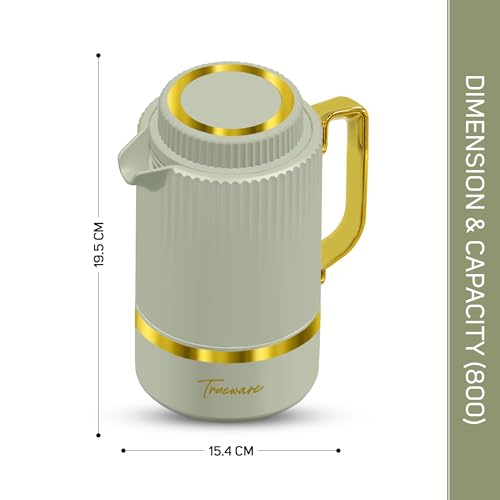 Image of Trueware Marvel 800 Insulated Flask - 750 Ml | PU Insulated Inner Stainless Steel Hot & Cold Flask, BPA Free, Leak Proof, Ideal for Tea, Coffee, Water, Hot Beverages