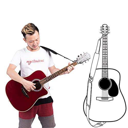 rayzm sangle de guitare, sangle ajustable en coton pour guitare acoustique / électrique / basse, avec relâchement de la… - Les Beatles, Paul McCartney, John Lennon, RIngo Starr, George Harrison rayzm sangle de guitare, sangle ajustable en coton pour guitare acoustique / électrique / basse, avec relâchement de la… – Image 7