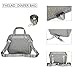 FHELAD 5-in-1 Small Diaper Bag Backpack Convertible Tote, Gray