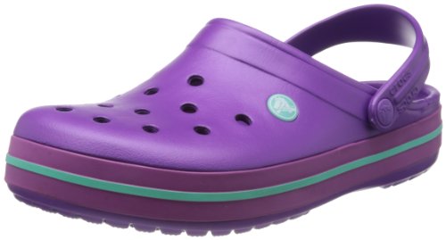 Image of Crocs Women's Crocband Clog | Comfortable Slip on Casual Water Shoe, Purple Amethyst Viola, 9 UK Men / 10 UK Women