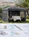 SONGMICS Pavillon, 3 x 3 m mit Seitenwänden, Faltpavillon, Partyzelt