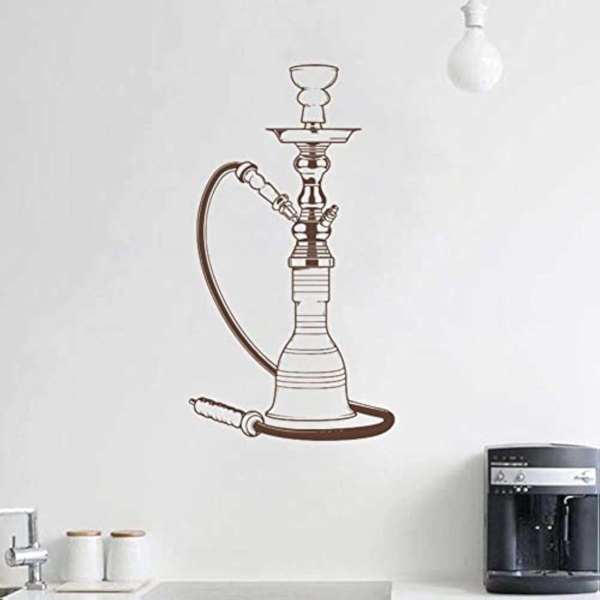 Arabic Hookah Vinyl Decals for Bedroom