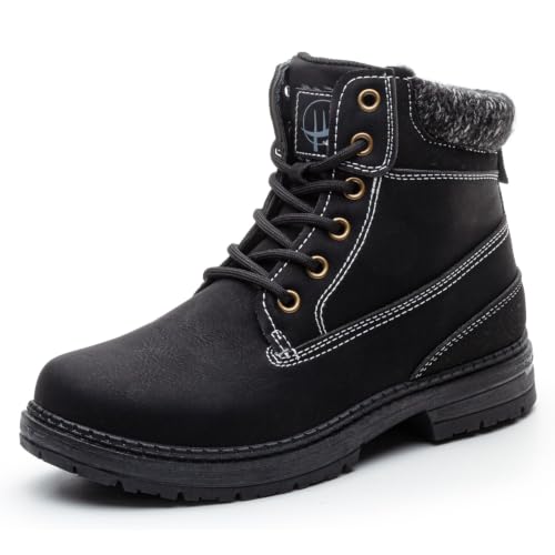 sofysofy Women Hiking Ankle Boots - Work Waterproof Shoes Lightweight Brown