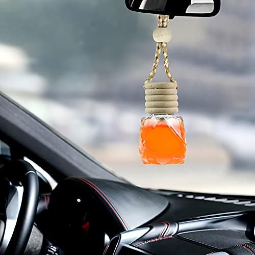 10Pcs Car Air Freshener Perfume Bottle, Aromatherapy Fragrance Essential Oil Diffuser Hanging Perfume Pendant Auto Ornaments Decor Accessories