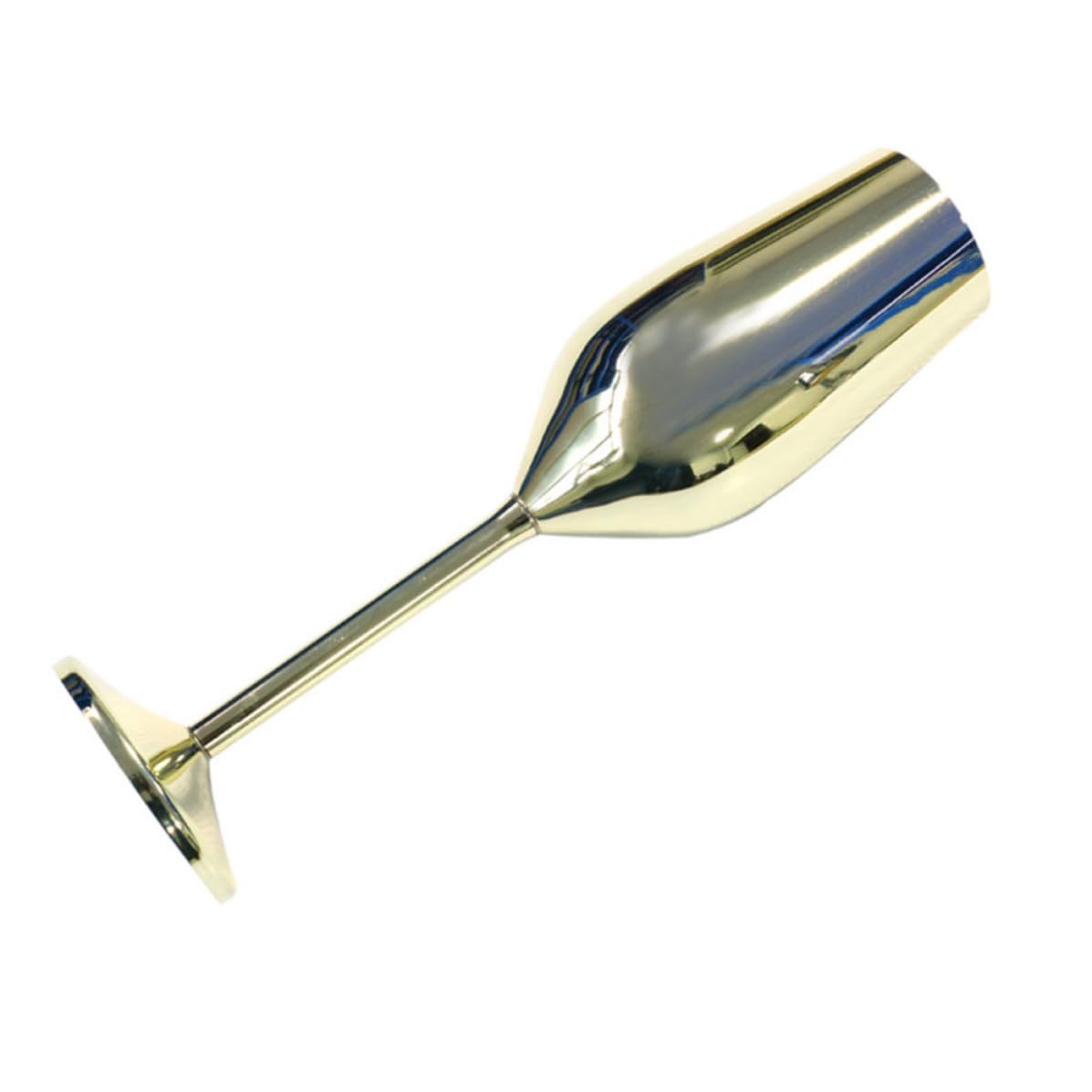 Copa de champán de acero inoxidable de 200ml aislante redondeada