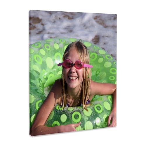 3dRose, Hawaii, Kauai, Child enjoying the beach. (MR) - US12 SAV0216 - Savanah Stewart, Museum Grade Canvas Wrap 16x20