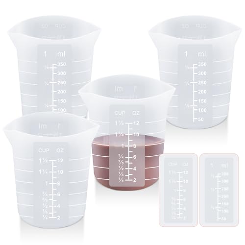 Set de vasos medidores de silicona 4 piezas miniatura 1
