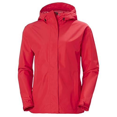 Helly Hansen Women's Seven J Waterproof Windproof Breathable Rain Coat Jacket, 065 Raspberry, Large