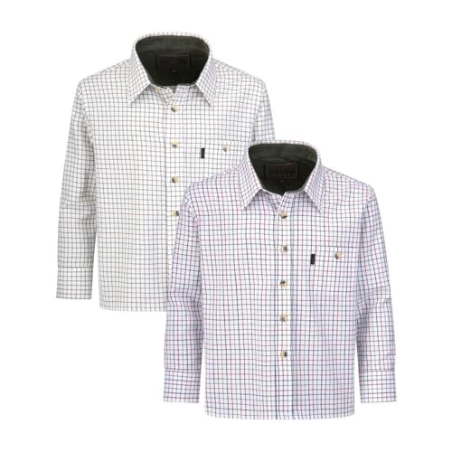 Walker and Hawkes - Kids Long Sleeved 100% Mickleton Cotton Country Check Shirt3