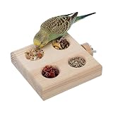 Holz Vogelfutterautomat Unterhaltsames Interaktives Futtersuche Holz