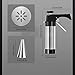 Stainless Steel Cookie Press Gun Set - 13 Discs + 8 Nozzles! All-in-One Cookie Maker & Piping Gun for Perfect Cookies & Frosting. Easy Squeeze Design!