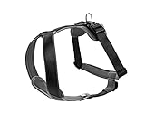 Robust und pflegeleicht HUNTER NEOPREN Hundegeschirr, Nylon, gepolstert mit Neopren, für Sport und Freizeit, schwarz/grau, Nylon, Neopren, XS-S (38-48)