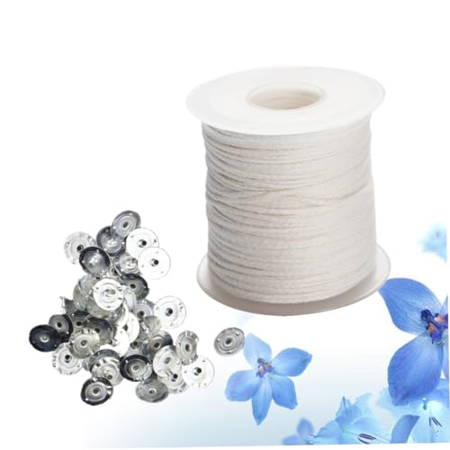 Kit para hacer velas con mechas de algodón trenzado miniatura 3