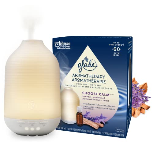 Glade Aromatherapy Cool Mist Diffuser, Lavender & Sandalwood, 1 ct by Glade - Used condition - CA$19.20