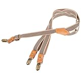 Abaodam Elastische Hosenträger für Herren mit Verstellbarem Spanngummi und Langlebigen Clips Multifunktional für Anzug und Freizeitkleidung für Hochzeiten und Büro