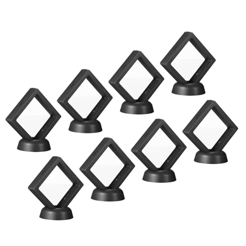 YOKIVE 8 piezas vitrinas 3D flotantes para monedas miniatura 1
