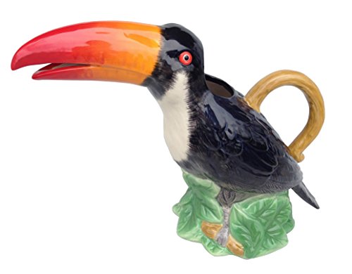 Blue Sky Ceramic Toucan Pitcher, Multicolor