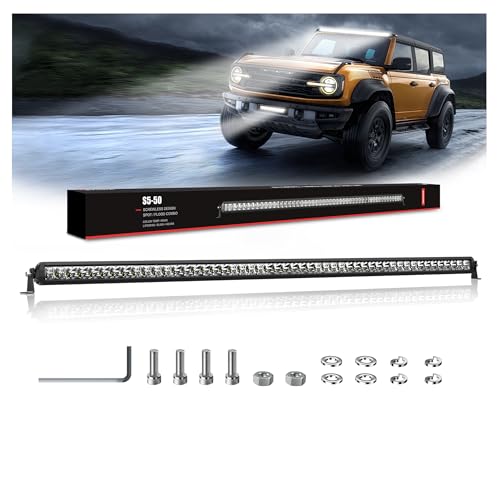 4WDKING Slim LED Light Bar 52 Inch Spot Flood Beam for Cars Trucks ATV UTV by 4WDKING - Used condition - Image 8