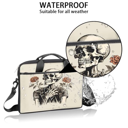 Bolso Vintage Esqueleto con Flor para Laptop 15 Pulgadas miniatura 3