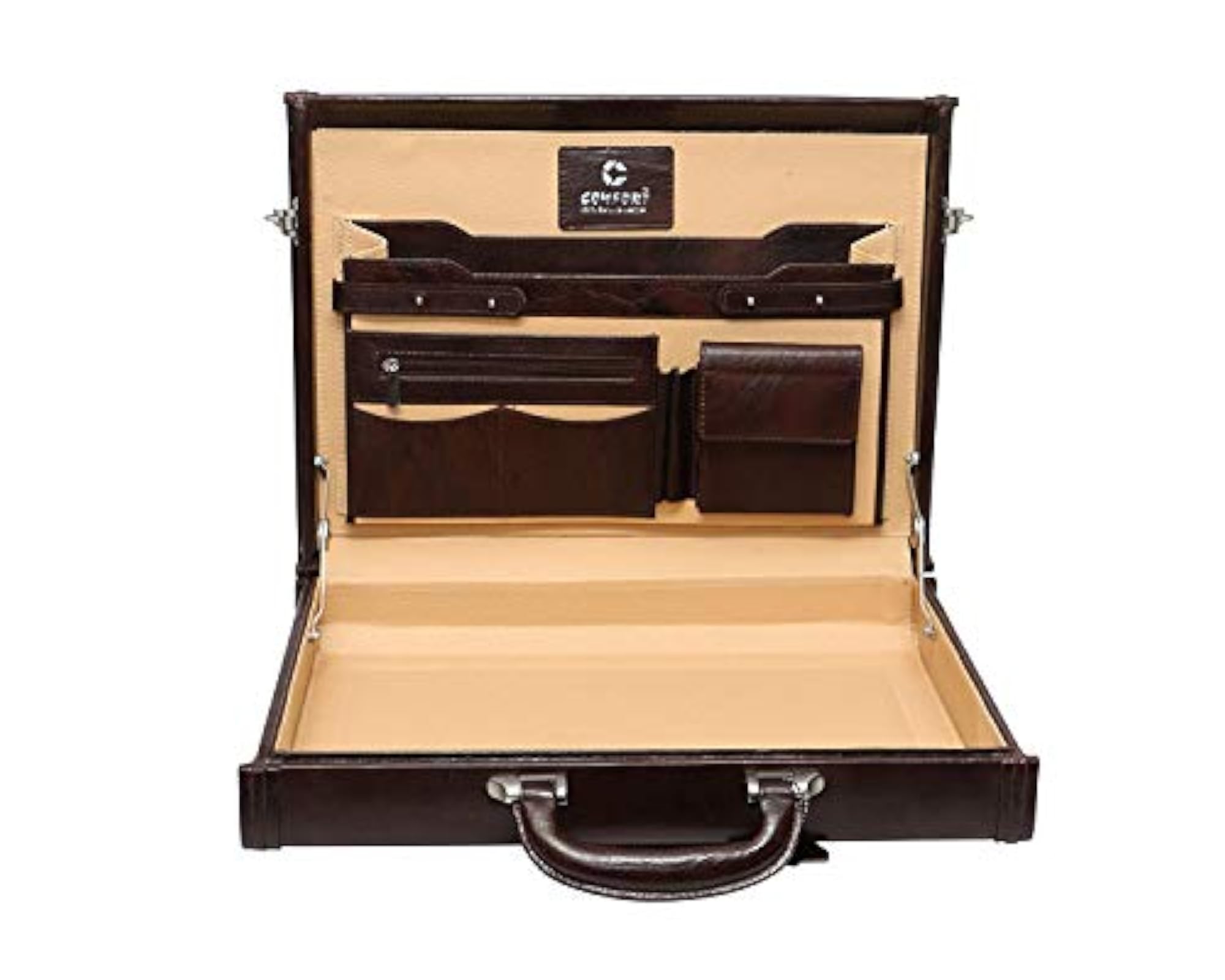 Genuine Leather Briefcase with Laptop Compartment