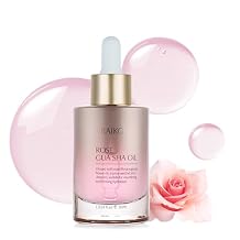 VRAIKO Gua Sha Face Oil Serum | Rosa Rugosa Flower & Jojoba Seed Oil Product | Detox, Plump, Anti-Oxidant, Soothing | Nourish, Cruelty Free, Natural, 1 fl oz