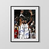 Tim Duncan and David Robinson Autograph Print - Spurs Championship Glory - Twin Towers Triumph - 16x20 Gallery Style Frame