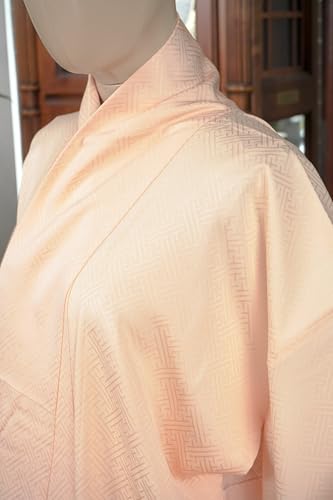 DEAR VANILLA Authentic Traditional Japanese Tango Chirimen Silk Iromuji Kimono for Women Robe Made in Japan KMC-0027 Cream