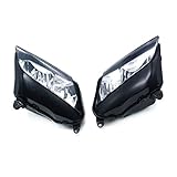 Material: Hartplastik. Fast Pro Motorrad Schwarz Scheinwerfer Kopf Licht für Honda CBR600RR CBR 600RR