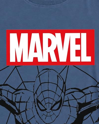 Image of Kuchipoo Marvel Boys Avengers & Spider-Man Printed Cotton T-Shirt Combo | Superheroes Graphic Cotton Tees | Casual Summer Wear | Pack of 3