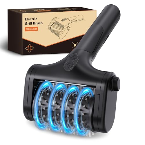 Image of Electric Grill Brush for Outdoor, 2600mAh Upgraded BBQ Grill Cleaner with LED Light, 2-Speed Adjustable Gear, 450RPM Cordless Grill Brush, Grill Cleaning Brush with 150Mins Runtime