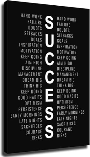 TYSTABPC Keys To Success Motivational Art Inspirational Quote Poster for
