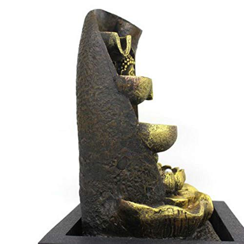 Fonte de Água Decorativa Resina Cascata Iluminação de Led GT736 - Lorben