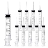 Wisdom Teeth Syringe, 12ml Dental Irrigation Syringe with Measurement, Sterile Individually Package for Oral Dental Care, Tonsil Stones Removing, Lab, Liquid, Feeding (10 Pack)