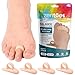 ZenToes Hammer Toe Straightener and Corrector 4 Pack Crests Relieve Foot Pain, Pressure, Discomfort | Flexible Silicone Comfort | Align, Improve Stability | Stain, Odor Resistant