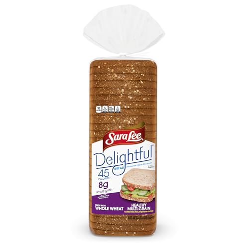 Sara Lee Delightful Healthy Multi Grain Sandwich Bread, 20 Oz Loaf of Multigrain Bread Made With Whole Grain