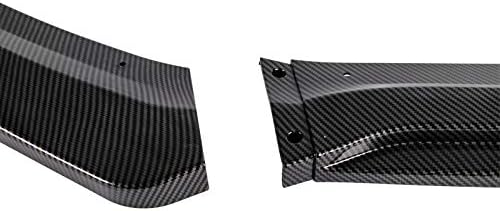 EPARTS 3 Pieces Carbon Fiber Style Look Front Bumper Lip Spoiler Splitter Body Kit Protection Fit for 2012-2018 Ford Focus