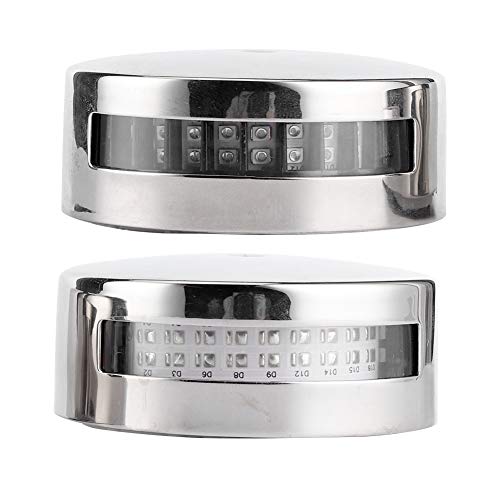 KIMISS LED Navigation Lights for Boat - Stainless Steel Red Green Spot Lamp for Marine Use,12V/24V Solution