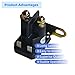 12V GY22476 AUC15346 Starter Solenoid Relay Replacement for Joh-n Deere D100 D105 D110 D120 D125 D130 D140 D150 D155 D160 D170 L105 L108 LA100 LA105 Z225 Z345 Z445 Z525 Z625 Z665, 435-151